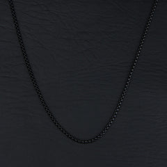 Black Chain Necklace 2mm