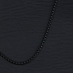 Black Chain Necklace 2mm