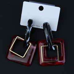 Womens Earring Blue-Red