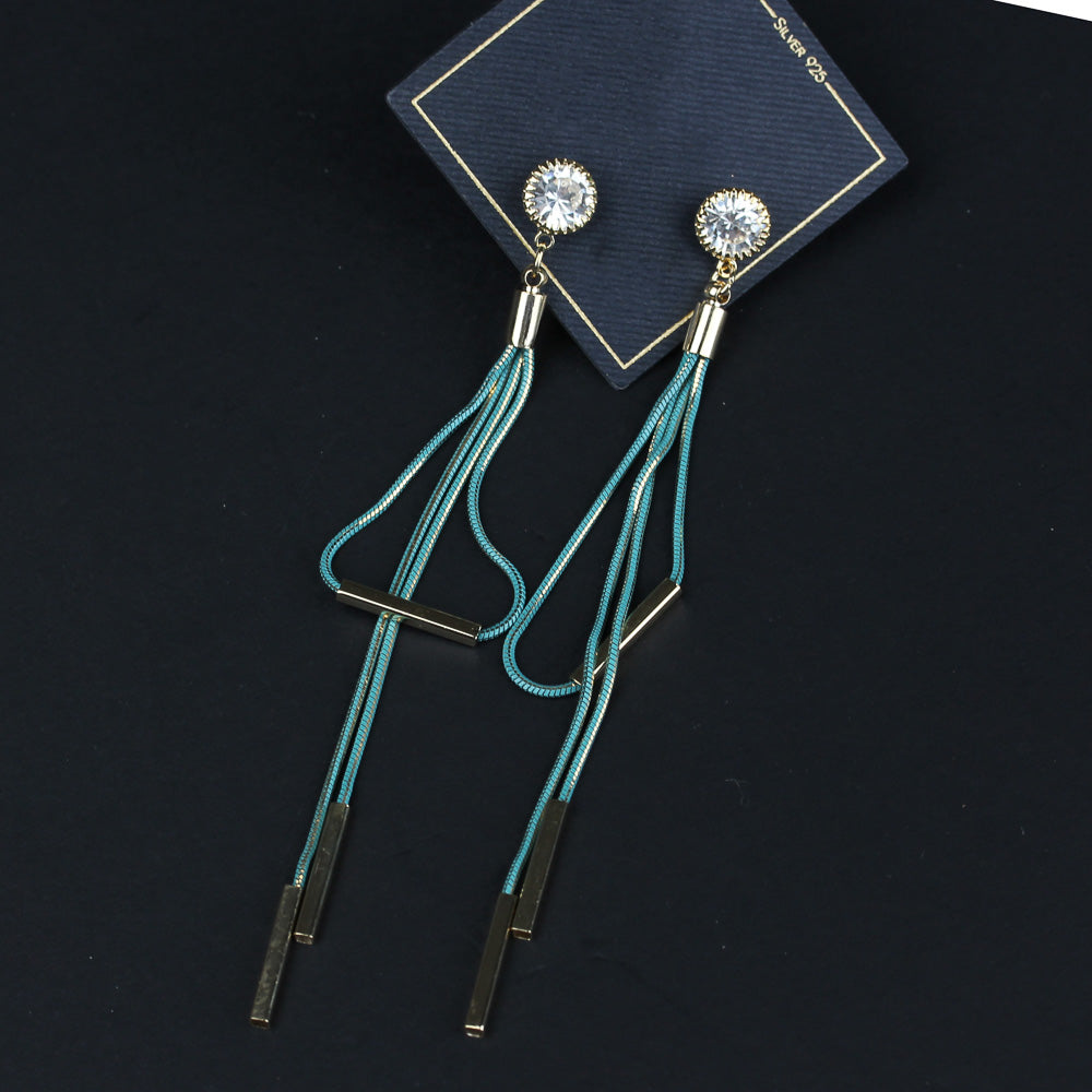 Womens Earring Cyan