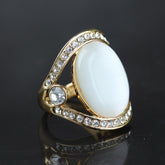 Woman Golden Ring White