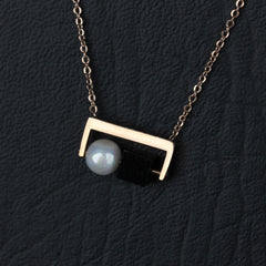 Womens Round-Square Pendant
