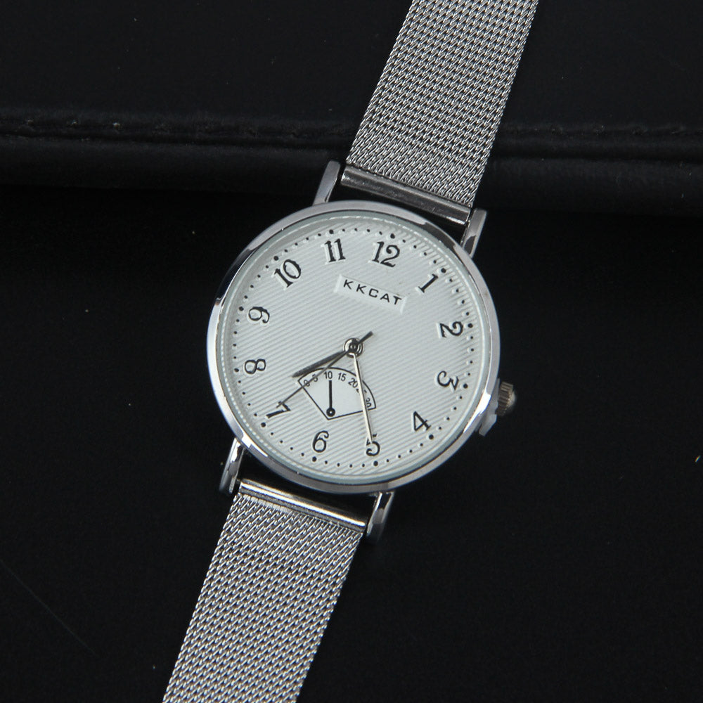 New Womens Watch Silver Dial White