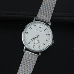 New Womens Watch Silver Dial White