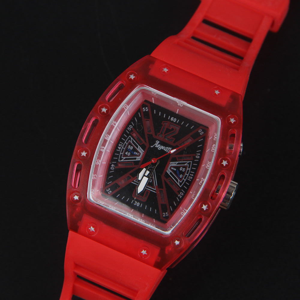 Wrist Watch Red with Light