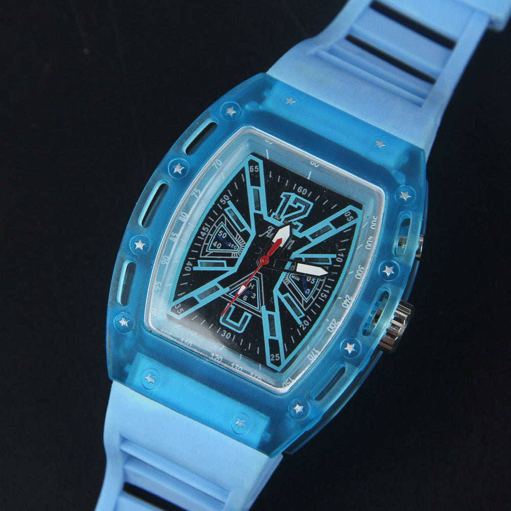 Wrist Watch Cyan with Light