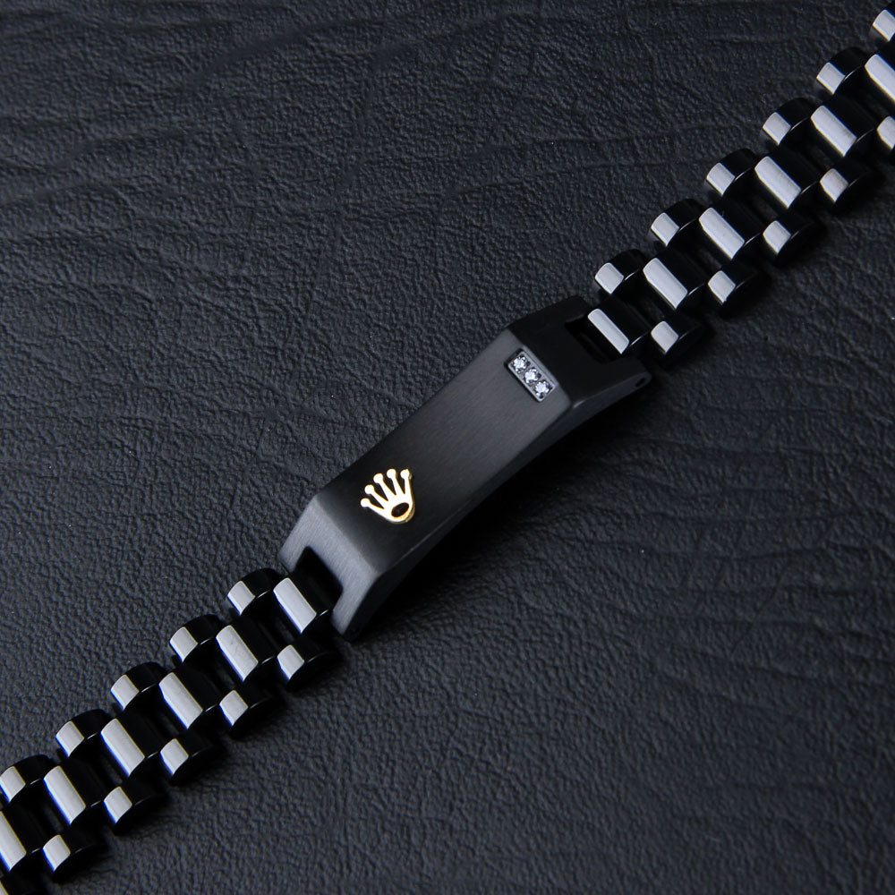 Mens Black Chain Bracelet