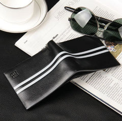 Men Fashion Black Slim Wallet - Thebuyspot.com