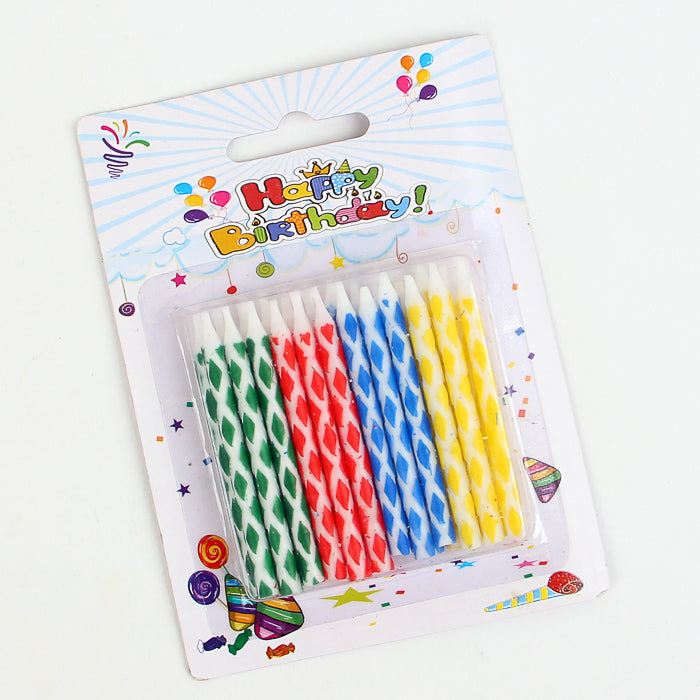 Mutli Color Candles 24 Piece Set