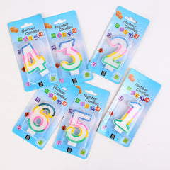 Number Candles For Birthdays Cakes 1-6