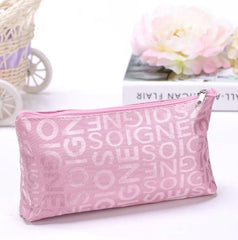 Portable Pink Multifunction Zipper Makeup Bags