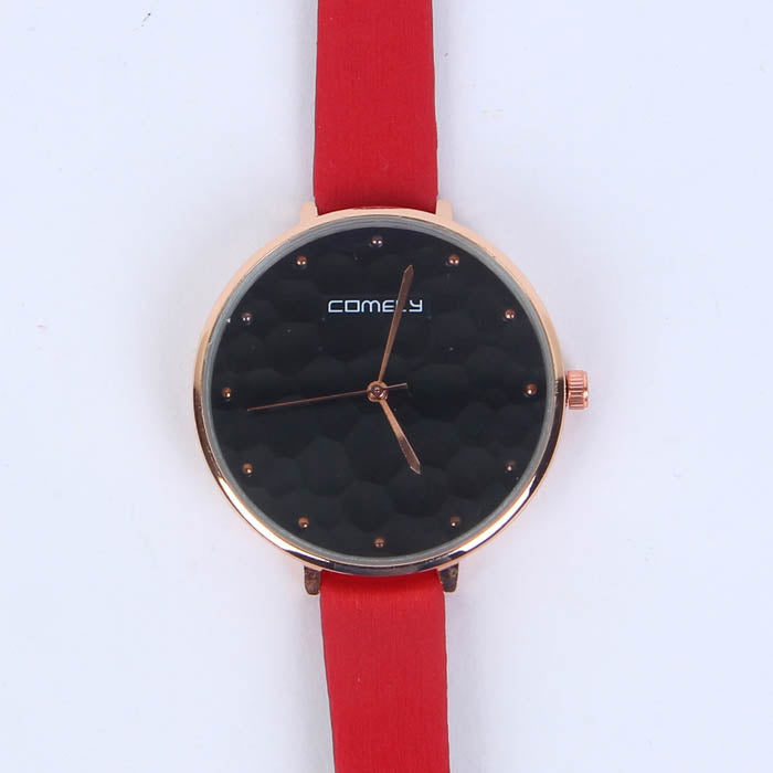 Red Strap White Dial 1282 Women's Wrist Watch