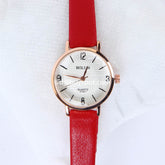 Red Strap White Dial 1318 Women's Wrist Watch