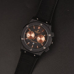 Mens Wrist Watch Black Design HB