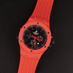 Mens Wrist Watch Red Design HB