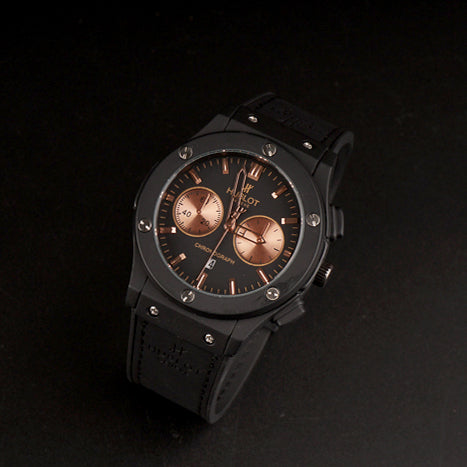 Mens Wrist Watch Black Design HB
