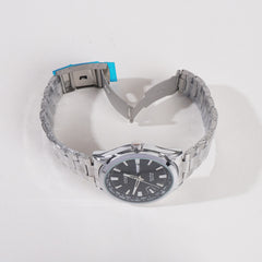 Silver Black Dial TBS-C Chain Watch
