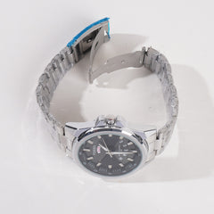 Silver Black Dial TBS-F Chain Watch