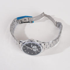 Silver Black Dial TBS-T Chain Watch