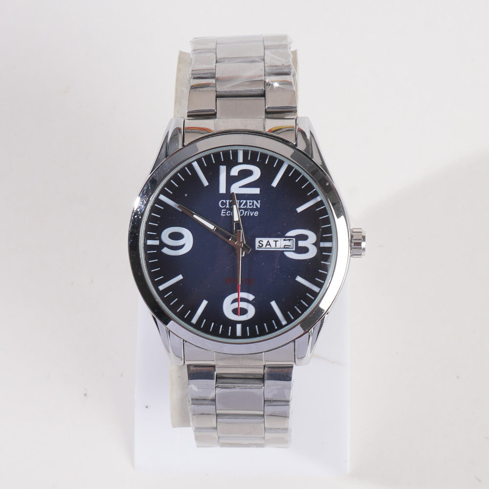 Silver Blue Dial TBS-C Chain Watch