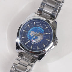 Silver Blue Dial TBS-O Chain Watch