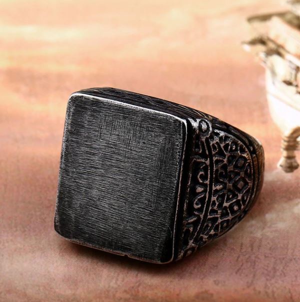 Soldier Vintage Square Ring