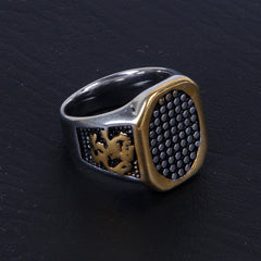 Vintage Punk Silver Style Men's Ring