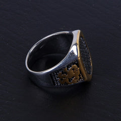 Vintage Punk Silver Style Men's Ring