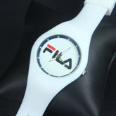 White Rubber Strap White Fashion Dial FM208 Wrist Watch