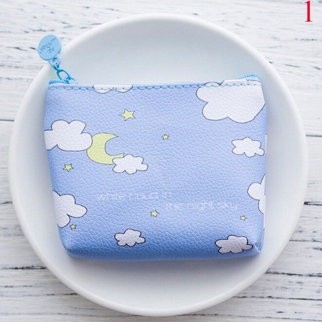 Women's Mini Cartoon Blue Purse