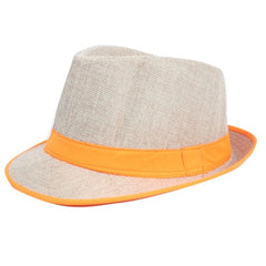 Yellow Strip Beach Jazz Casual hat - Thebuyspot.com