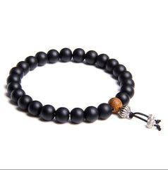 black Pulseira Onyx Beads Bracelets
