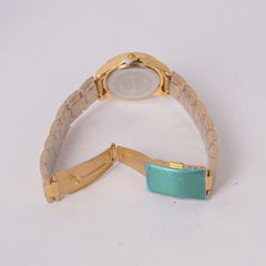 Womans Golden Chain Watch with Golden Dial DINUO