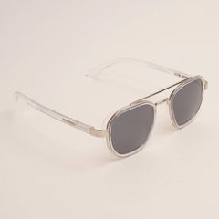 White Silver Sunglasses for Men & Women G020P