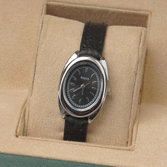 Woman Silver Black Watch with Black Straps RAHA