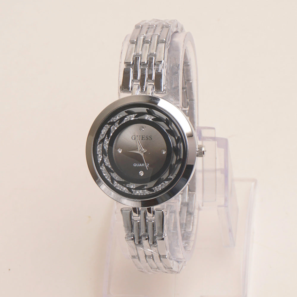 Womens Chain Watch Silver G