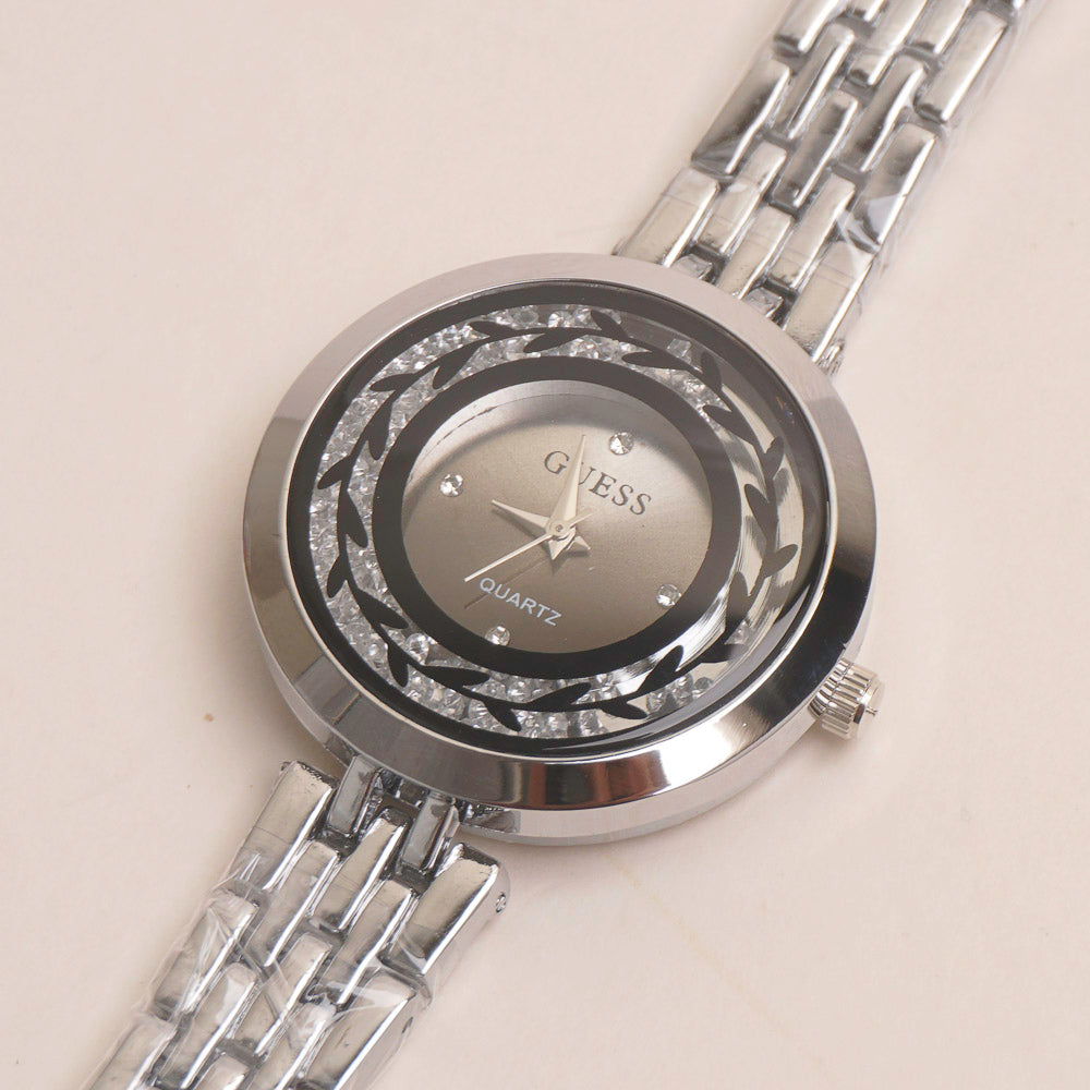 Womens Chain Watch Silver G