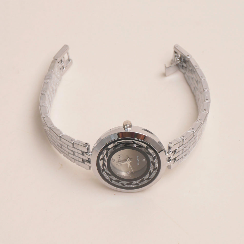 Womens Chain Watch Silver G