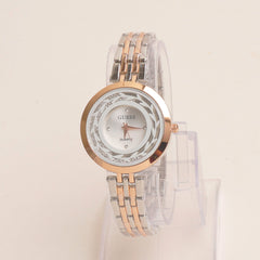 Two Tone Womens Chain Watch Rosegold G