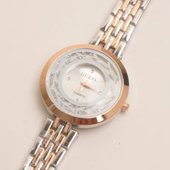 Two Tone Womens Chain Watch Rosegold G