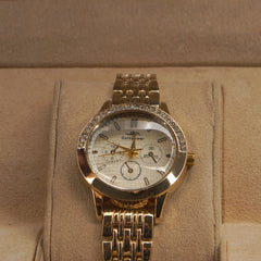 Woman Golden Chain Watch Golden Style