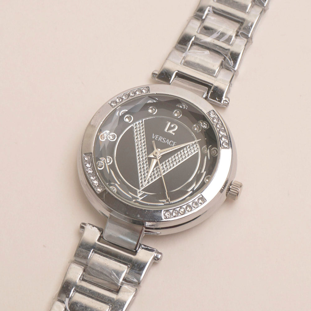 Womens Chain Watch Silver V