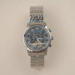 AILANG AL-8602G Men's Automatic Mechanical Skeleton Watch Black Dial