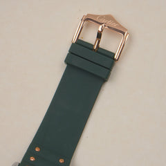 Men cart-ier 148 sqaure case Green Golden watch