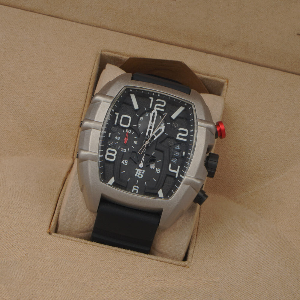 T5 Men’s Watch H3953G – Stylish Stainless Steel Chronograph Design with Premium Finish