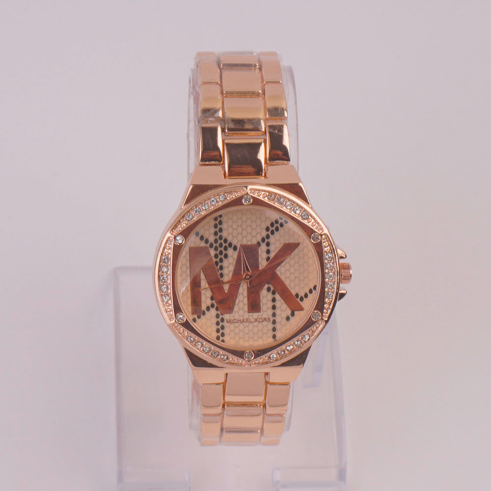 Women Chain Watch Rosegold Pink