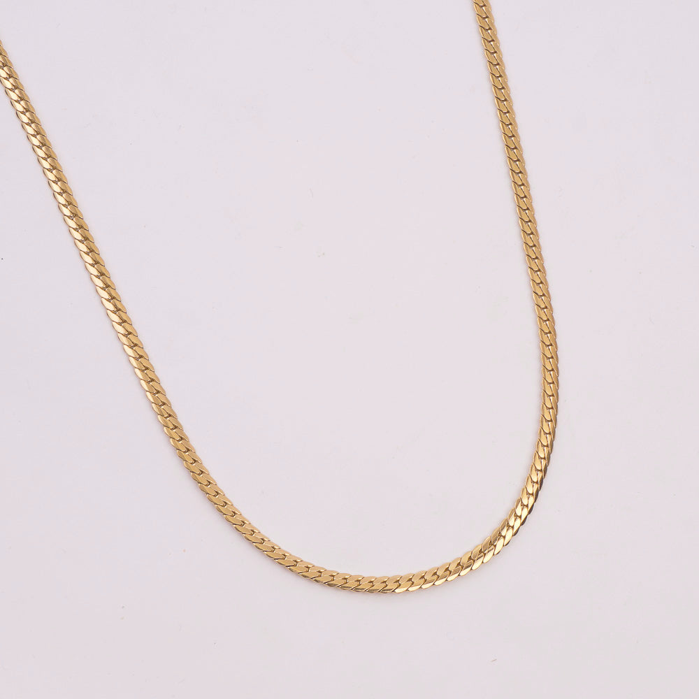 Golden Neck Casual Chain 4mm
