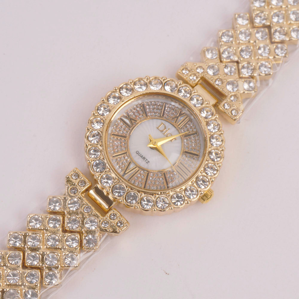 Woman Chain Watch Golden