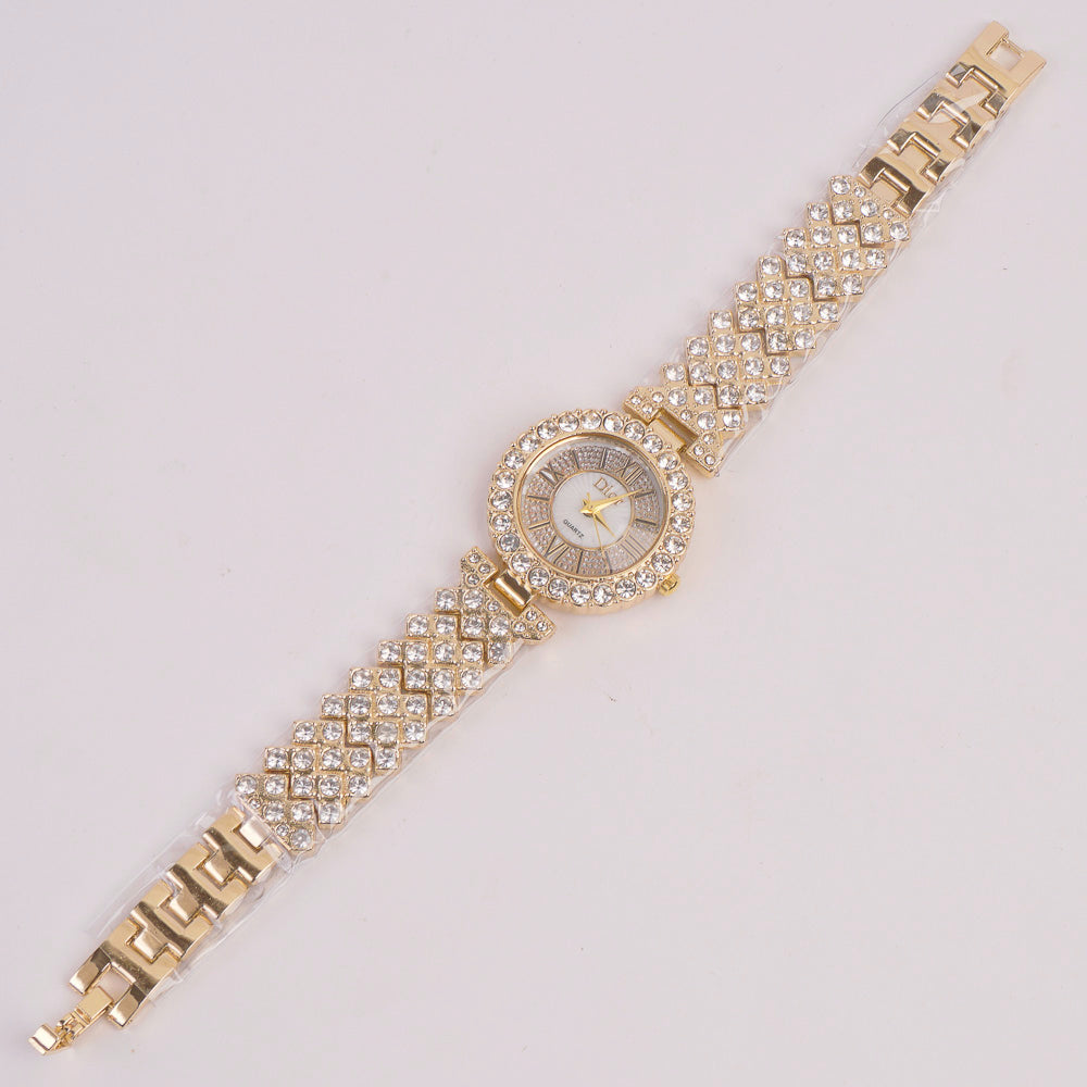 Woman Chain Watch Golden