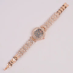 Woman Chain Watch Rosegold Black